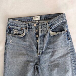 AGOLDE '90s Loose Fit Jeans, Distressed, Size 27
